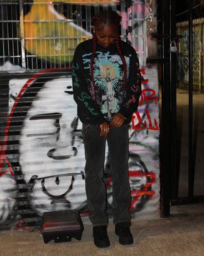 "Jesus Saves" Black Long Sleeve