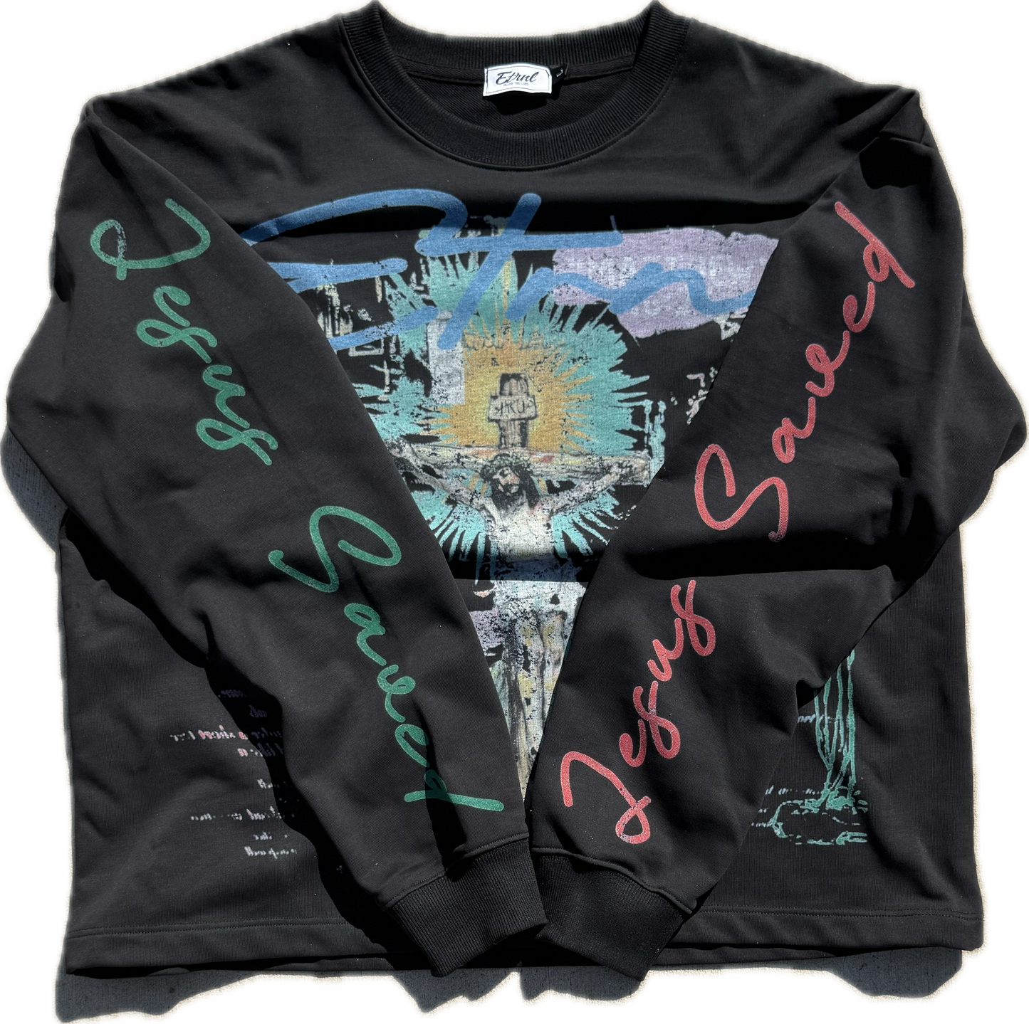 "Jesus Saves" Black Long Sleeve